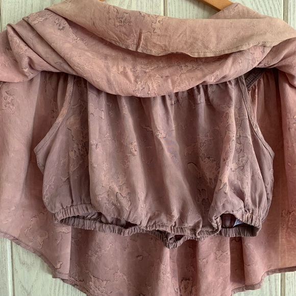 Blue Life Off-The-Shoulder top, Pink Tie-Dye, M - Picture 5 of 8